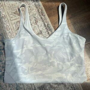 White Cameo Lululemon Bra Tank